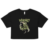 Whiskey Is The Spirit Women's Crop Tee