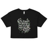 Ok, I Won't Be Doing Any Of That, But Thank You Women's Crop Tee