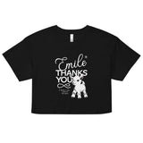 Emile Thanks You Women's Crop Tee
