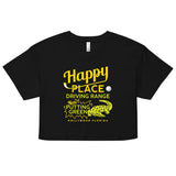 Happy Place Driving Range Women's Crop Tee