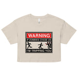 If Zombies Chase Us Women's Crop Tee