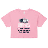 Dinosaurs Didn't Read Women's Crop Tee