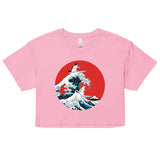 Big Wave Cats Women's Crop Tee