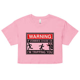If Zombies Chase Us Women's Crop Tee