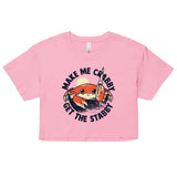 Make Me Crabby Get The Stabby Women's Crop Tee