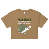 Hedgehogs Can't Share Women's Crop Tee