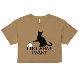 I Do What I Want Women's Crop Tee