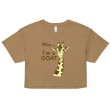 Moo, I'm A Goat Women's Crop Tee