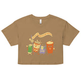 Let's All Go Watch Scary Movies Women's Crop Tee