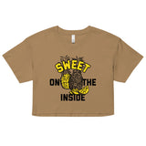 Sweet On The Inside Women's Crop Tee