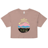 The Great Outdoors Women's Crop Tee