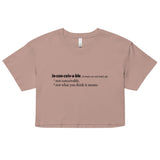 Inconceivable Definition Women's Crop Tee