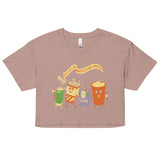 Let's All Go Watch Scary Movies Women's Crop Tee