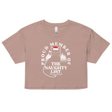 The Naughty List Women's Crop Tee