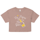 No 'Pagne No Gain Women's Crop Tee