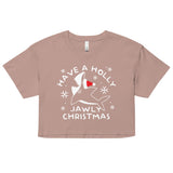 Have A Holly Jawly Christmas Women's Crop Tee