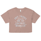 Plot Twists Are My Favorite Workout Women's Crop Tee