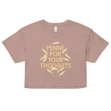 Penne For Your Thoughts Women's Crop Tee