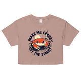 Make Me Crabby Get The Stabby Women's Crop Tee