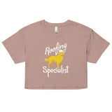 Roofing Specialist Women's Crop Tee