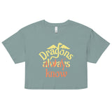 Dragons Always Know Women's Crop Tee