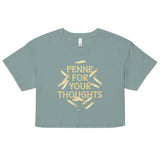 Penne For Your Thoughts Women's Crop Tee