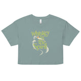 Whiskey Is The Spirit Women's Crop Tee