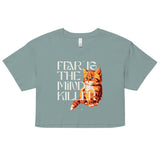 Fear Is The Mind Killer Cat Women's Crop Tee