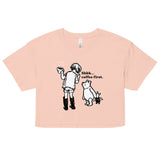 Shhh Coffee First Women's Crop Tee