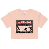 If Zombies Chase Us Women's Crop Tee