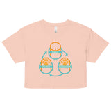 Rock Paper Scissors Paws Women's Crop Tee