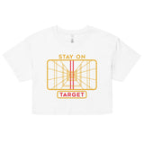 Stay On Target Women's Crop Tee