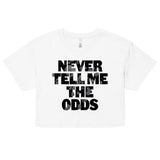 Never Tell Me The Odds Women's Crop Tee