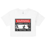 If Zombies Chase Us Women's Crop Tee