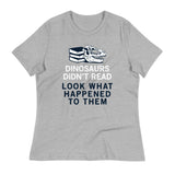 Dinosaurs Didn't Read Women's Signature Tee