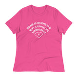 Home Is Where The WiFI Connects Automatically Women's Signature Tee