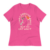 I May Forgive You But My Cat Won't Women's Signature Tee
