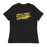Shoot First Ask Questions Later Women's Signature Tee