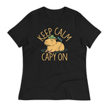 Keep Calm And Capy On Women's Signature Tee