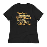 Turkey Stuffing Gravy Bowl Women's Signature Tee