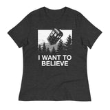 I Want To Believe Tardis Women's Signature Tee