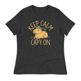 Keep Calm And Capy On Women's Signature Tee