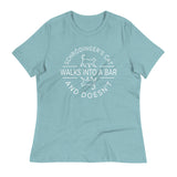 Schrodinger's Cat Walks Into A Bar Women's Signature Tee