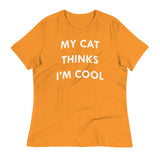 My Cat Thinks I'm Cool Women's Signature Tee