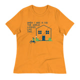 When I Was A Kid The World Women's Signature Tee