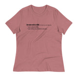 Inconceivable Definition Women's Signature Tee