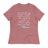 We Do These Things Not Because They Are Easy Women's Signature Tee