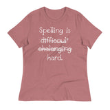 Spelling Is Hard Women's Signature Tee