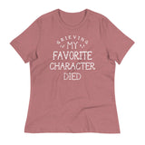 My Favorite Character Died Women's Signature Tee