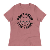 Don't Know Don't Care Women's Signature Tee